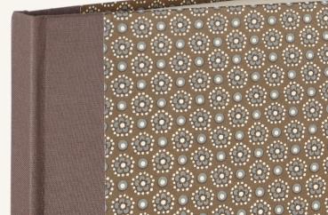 Brown flowers pattern Papeterie Schreibweise